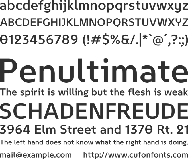 February 2 font preview