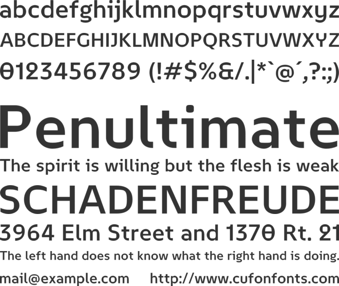 February 2 font preview