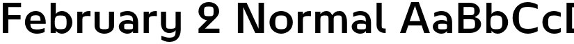 February 2 Normal font
