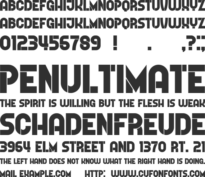 Further font preview