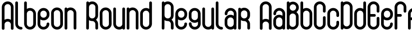 Albeon Round Regular font