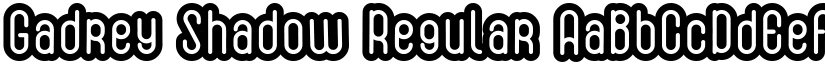 Gadrey Shadow Regular font