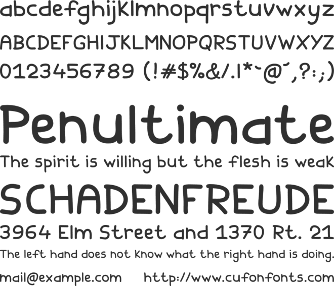 Fishes Friends font preview
