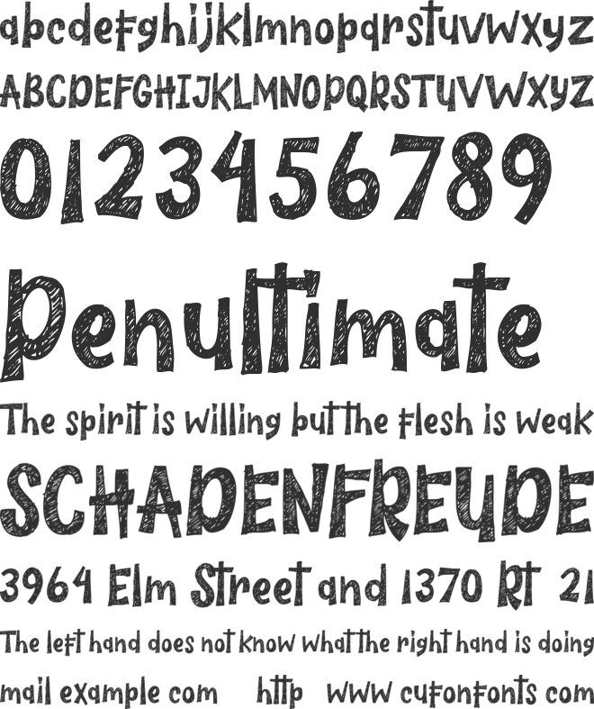 The Wildeast font preview