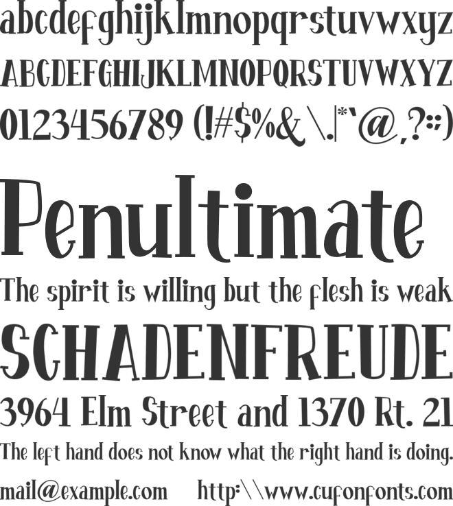 Fontastique font preview