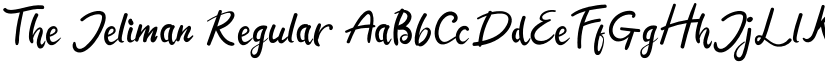 The Jeliman Regular font