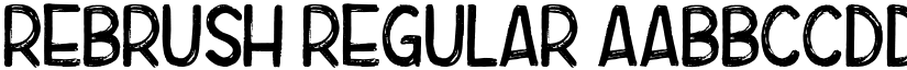 Rebrush Regular font