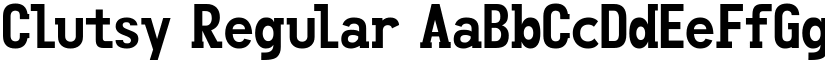 Clutsy Regular font