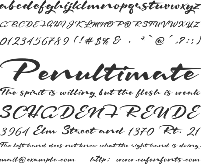 The Rattnest font preview