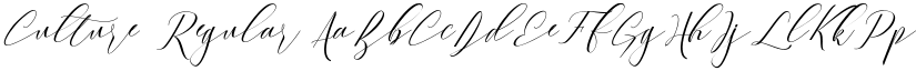 Culture Regular font