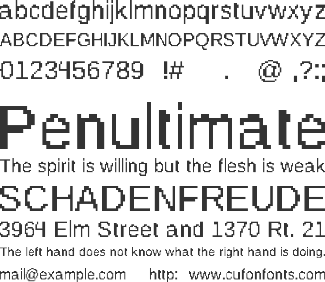 Rhapsodija font preview