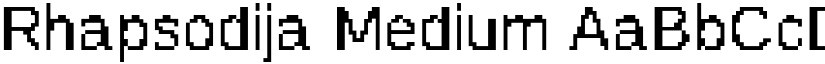 Rhapsodija Medium font