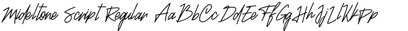 Mideltone Script font download