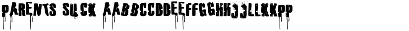 Parents Suck font