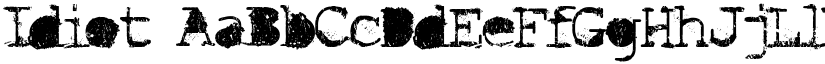 Idiot font