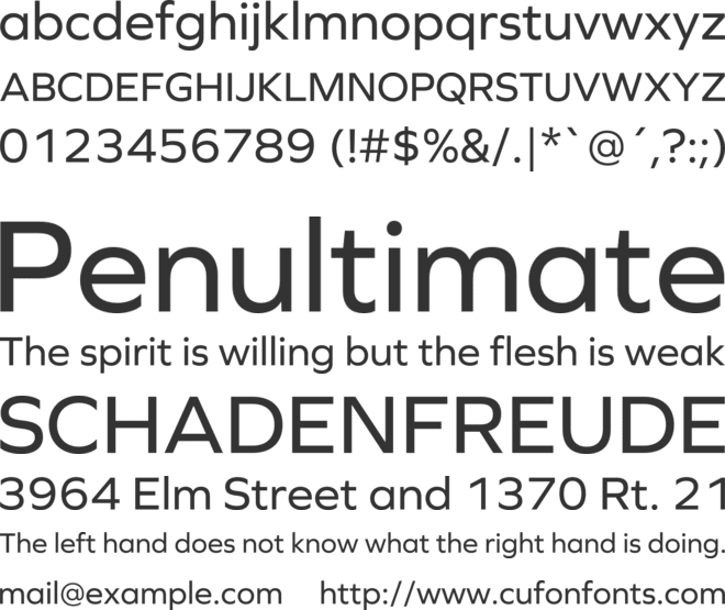 Graphie font preview