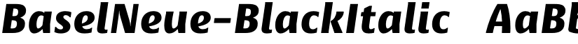 BaselNeue-BlackItalic ☞ font