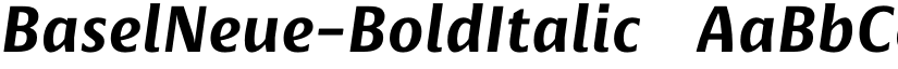 BaselNeue-BoldItalic ☞ font