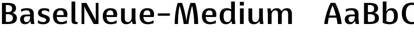BaselNeue-Medium ☞ font