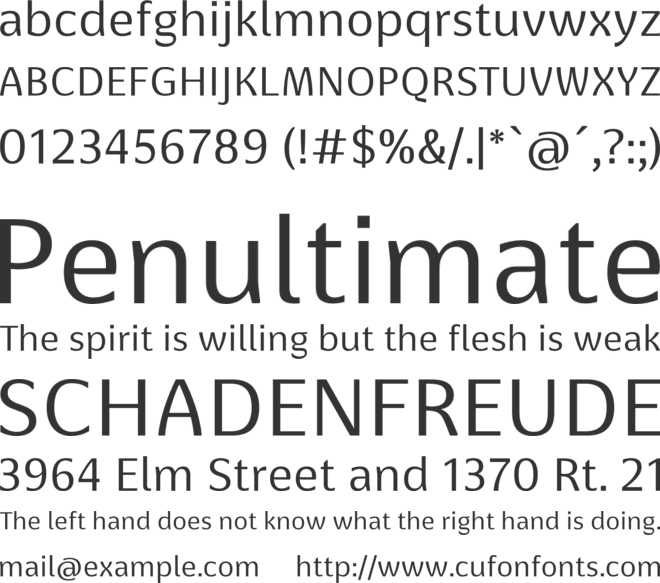 BaselNeue font preview