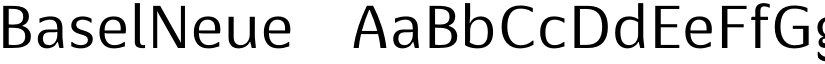 BaselNeue ☞ font