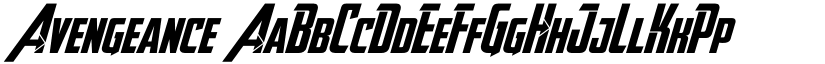 Avengeance ☞ font
