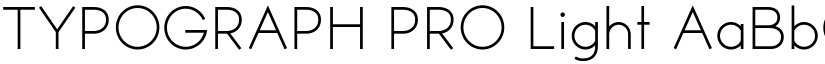 TYPOGRAPH PRO Light font