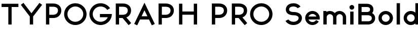 TYPOGRAPH PRO SemiBold font