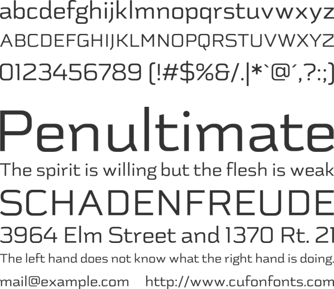 Schwager Sans font preview