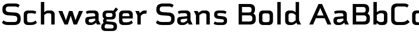 Schwager Sans Bold font
