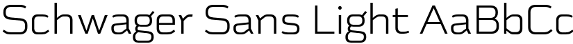 Schwager Sans Light font