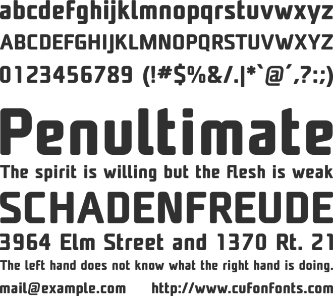 Unicod font preview