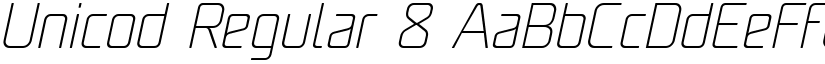 Unicod Regular 8 font