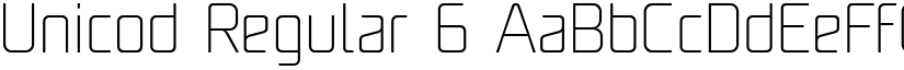 Unicod Regular 6 font