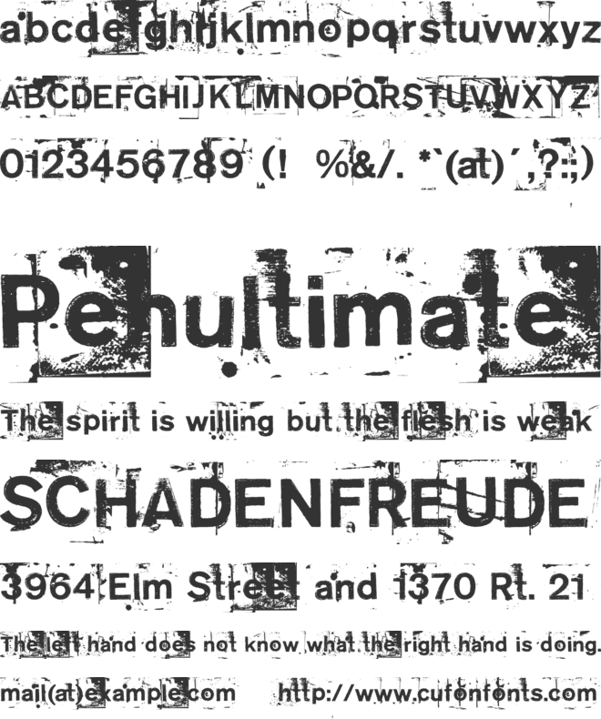 NeoPrint M319 font preview