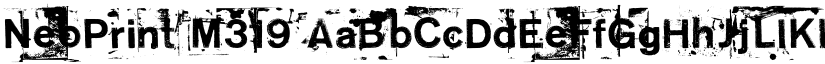 NeoPrint M319 font
