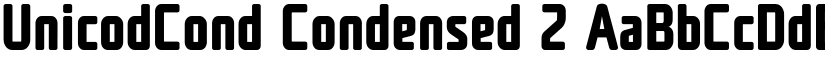 UnicodCond Condensed 2 font
