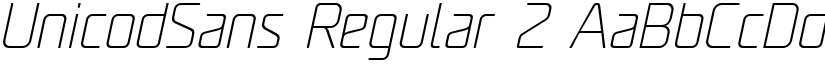UnicodSans Regular 2 font
