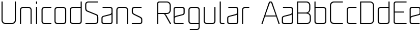 UnicodSans Regular font