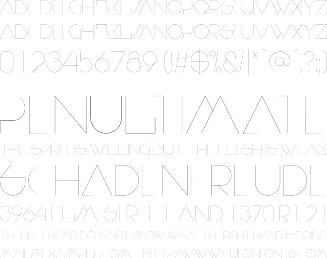 Vow font preview