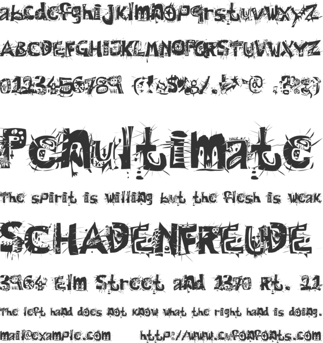 Hair of the Dog font preview