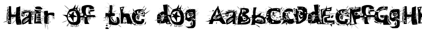 Hair of the dog font