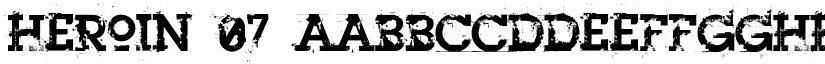 Heroin 07 font download