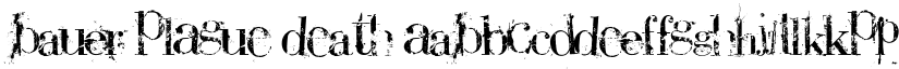 Bauer PlAGuE dEaTH font