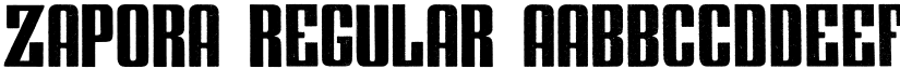 ZAPORA Regular font