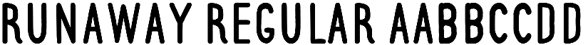 Runaway Regular font