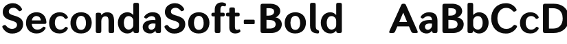 SecondaSoft-Bold ☞ font