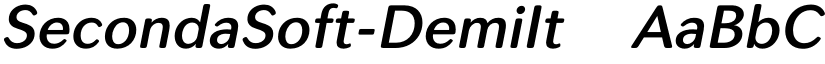 SecondaSoft-DemiIt ☞ font