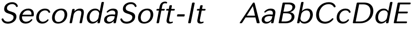 SecondaSoft-It ☞ font