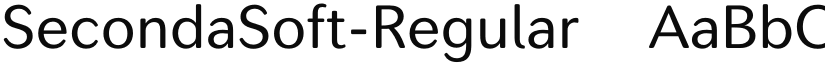SecondaSoft-Regular ☞ font